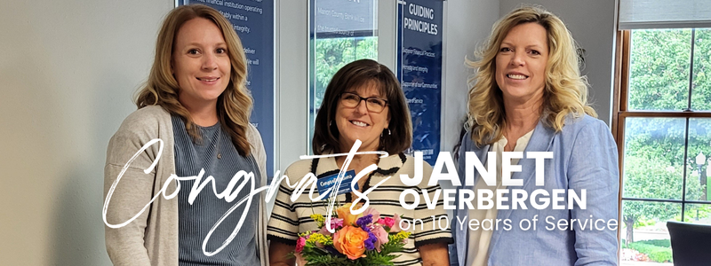 Celebrating 10 Year of Service: Janet Overbergen[Draft]