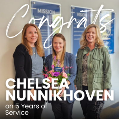 Celebrating 5 Years of Service: Chelsea Nunnikhoven