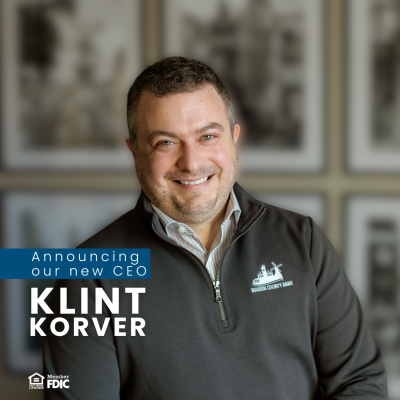 Marion County Bank Announces Klint Korver as Chief Executive Officer