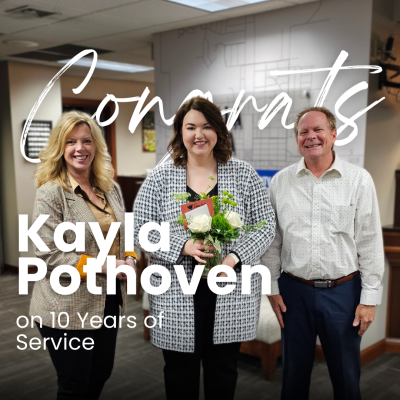 Celebrating 10 Years of Service: Kayla Pothoven!