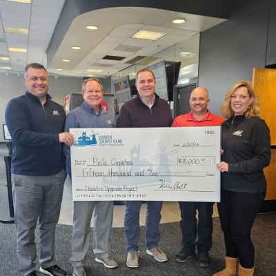 Marion County Bank Supports Pella Cinemas Renovation with $15,000 Donation