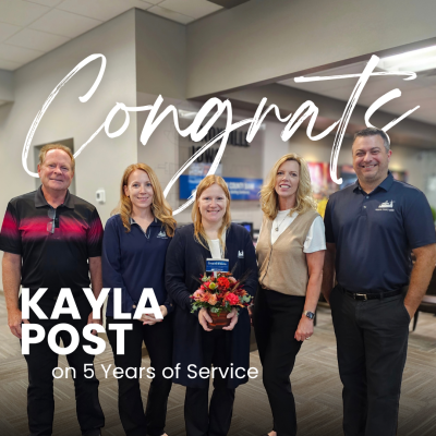 Celebrating 5 Years of Service: Kayla Post