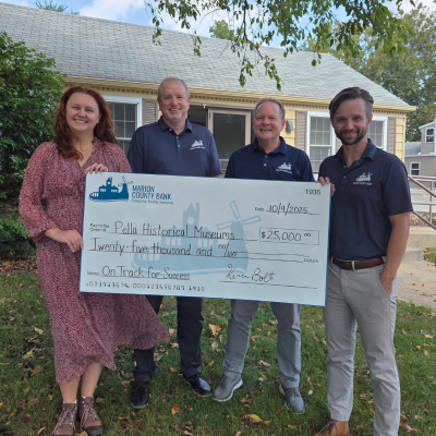 Marion County Bank Donates $25,000 to Pella Historical Museums