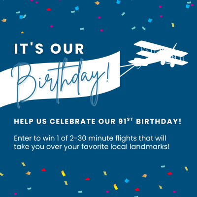 MCB Birthday Flight Giveaway – Celebrating 91 Years!